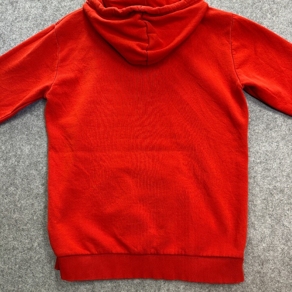 Adidas Originals Adicolor Essentials Trefoil Hoodie Mens Red M HE5108 - Picture 10 of 10